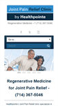 Mobile Screenshot of jointreliefclinic.com
